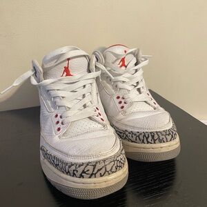 air jordan 3 hall of fame red/black/grey/white size 9 NO BOX